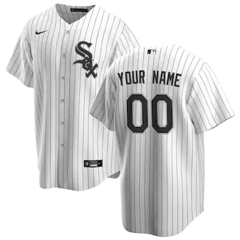 youth nike white chicago white sox home replica custom jers